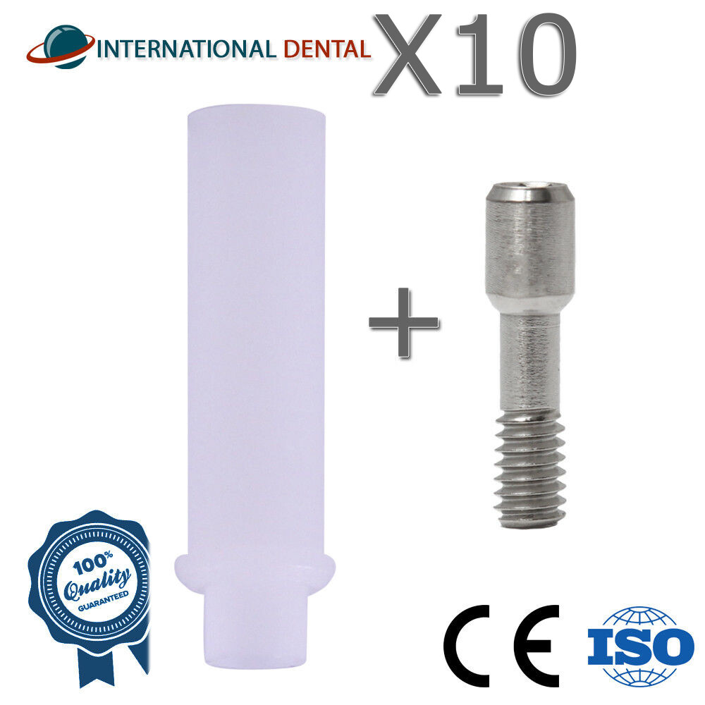 Lot Of 10 Plastic Castable Abut ment Non Hex Dental Fixture Int Dentistry Tool