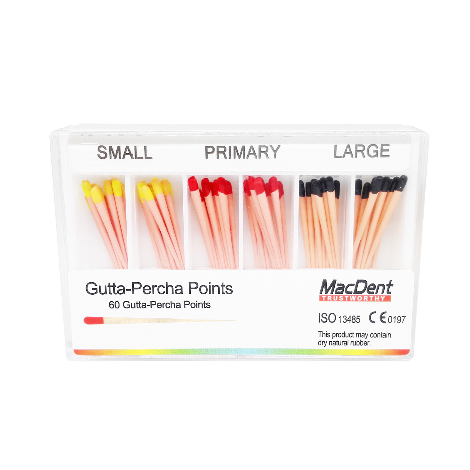 MacDent Dental Endodontic Gutta Percha / Absorbent Paper Points Tips Obturating