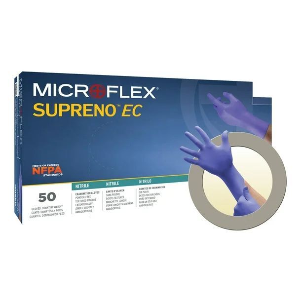Microflex SEC-375-XL Supreno EC PF Nitrile Gloves X-Large 50/Bx