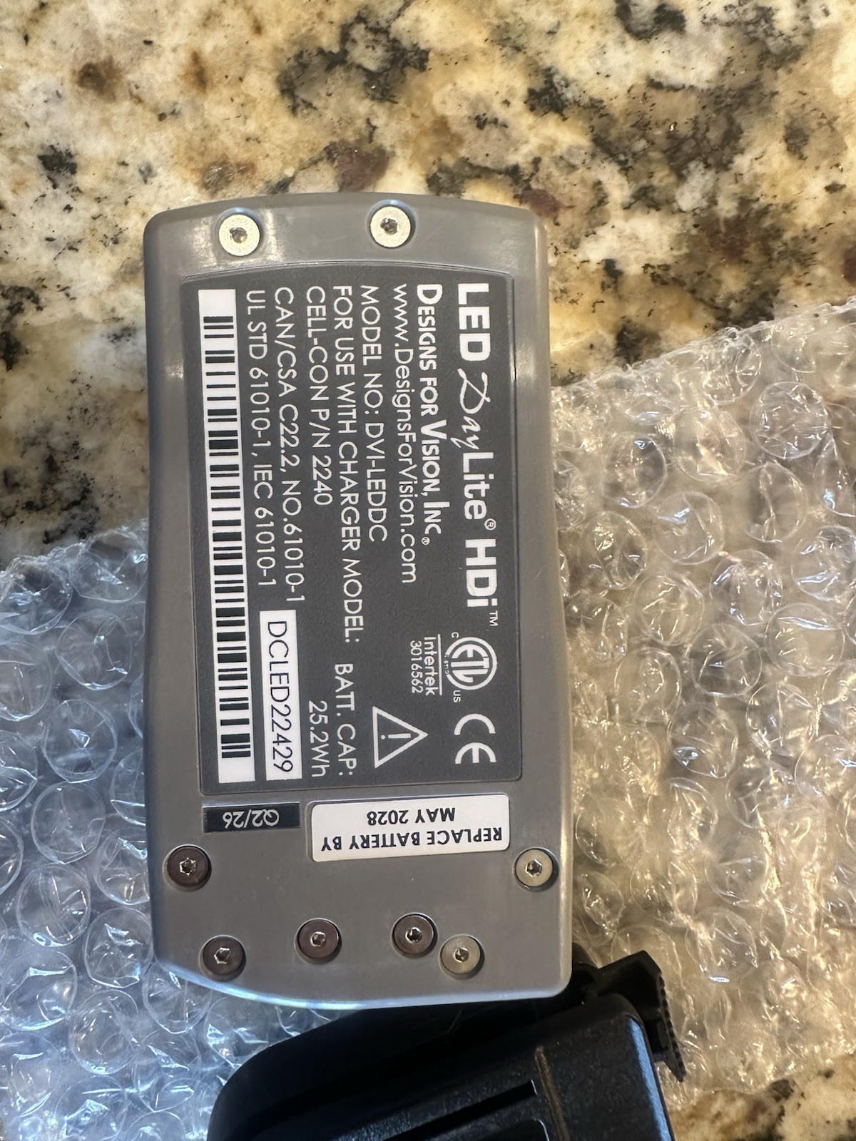Designs For Vision LED Daylite HDi Replacement Battery Model: DVI-LEDDC