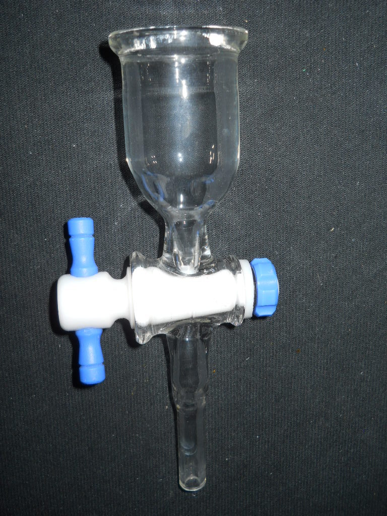Unbranded 6mm PTFE Stopcock Valve Glass Adapter with 1″ Process Pipe Connection