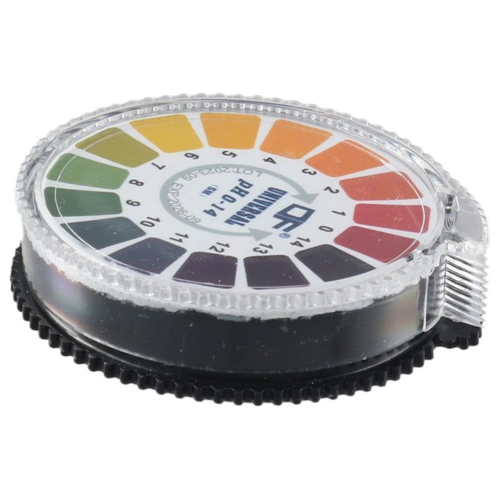 2Rolls PH Test Paper Strip Roll, 5m/roll PH 0-14 Test Paper, Universal PH Test M