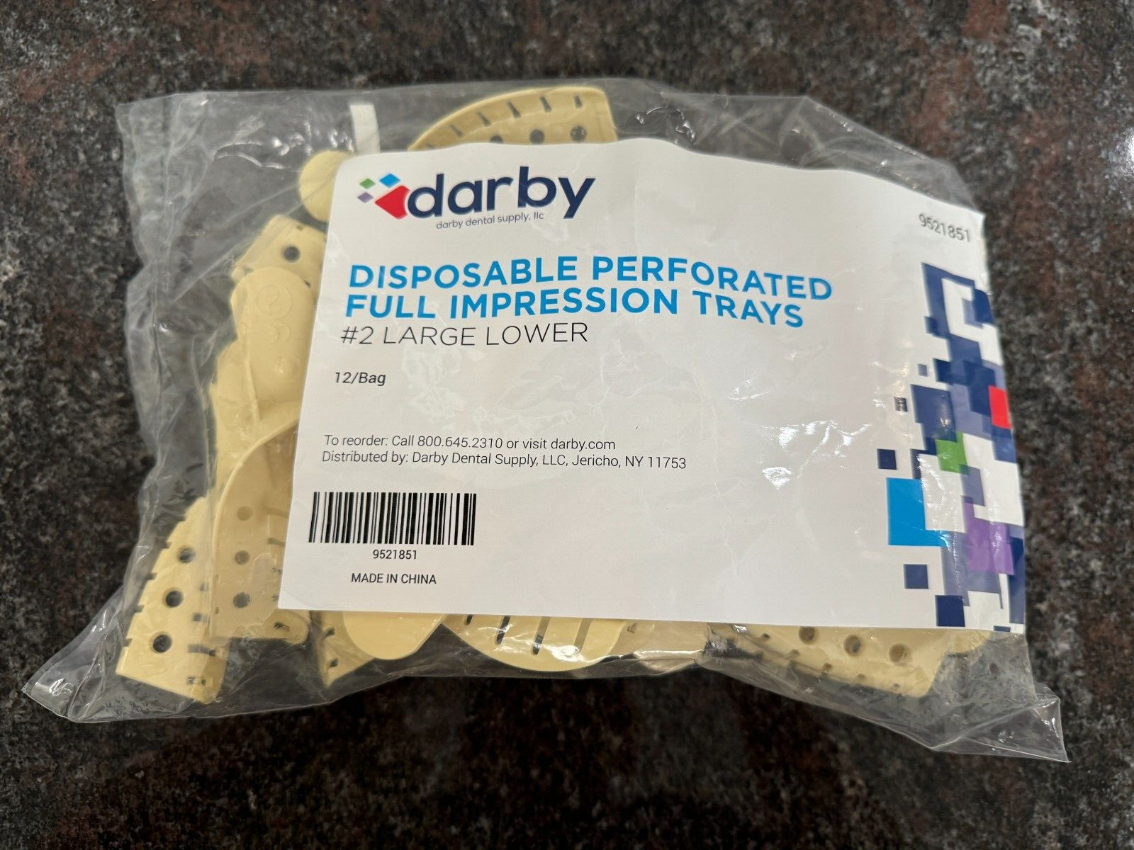 Large Perforated Impression Trays (Bag of 12)