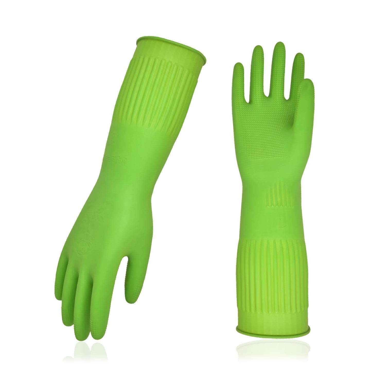 Vgo… 1-Pair Dishwashing Gloves, Reusable Household Gloves, Kitchen Gloves, …