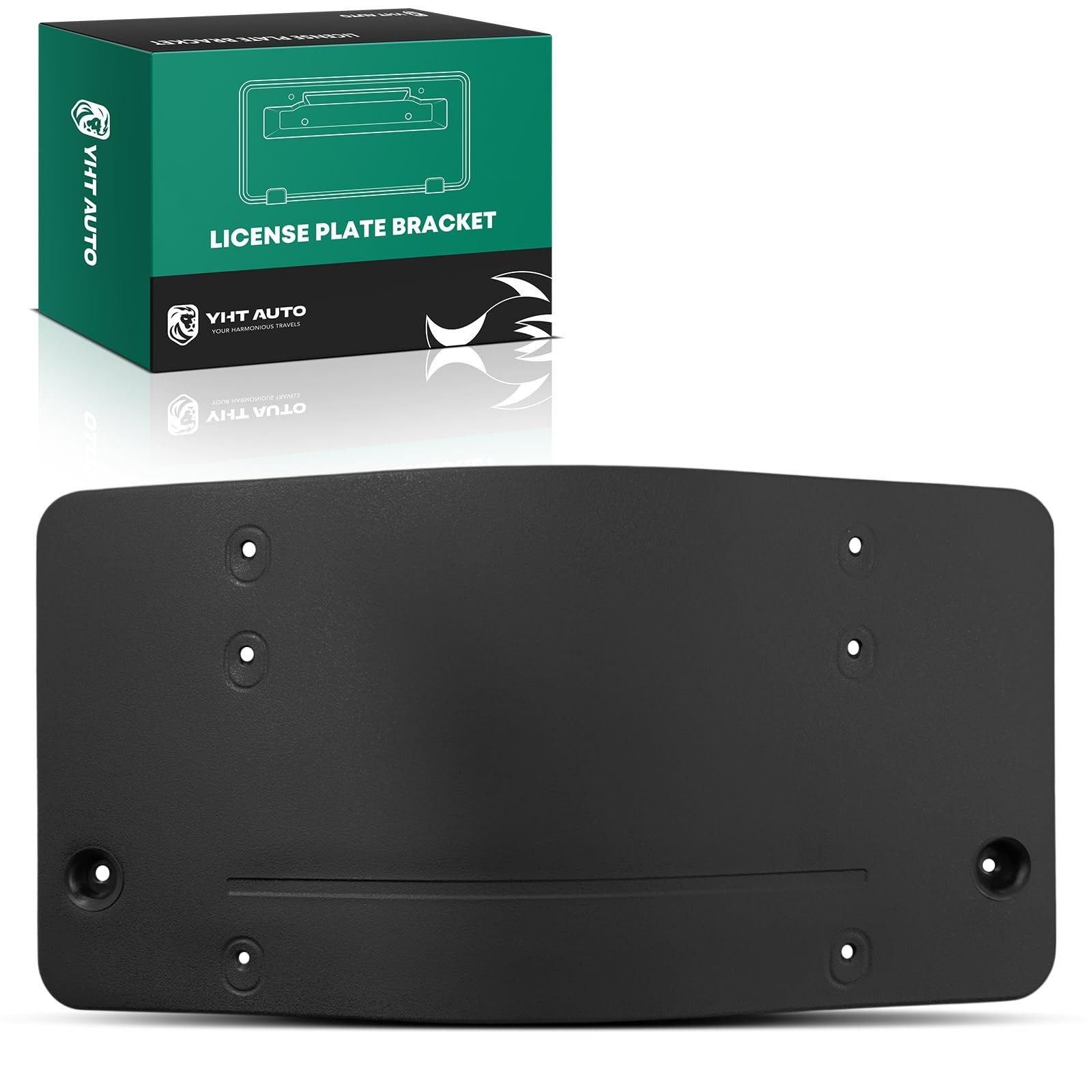 Plastic Black No Screws No Drill License Plate Frame for C218 CLS550 2012-2014