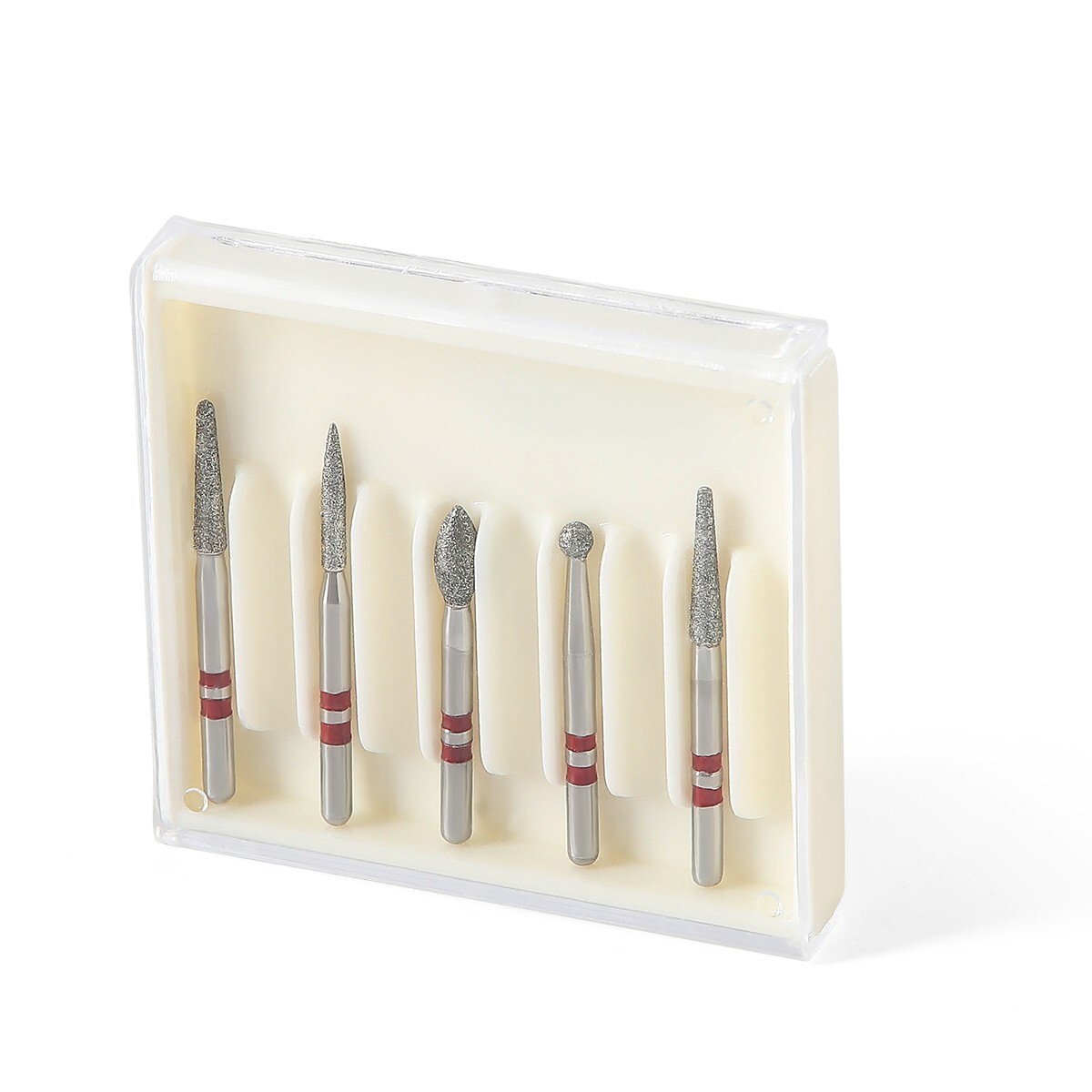 AZDENT Dental Diamond Zirconia Burs Friction Grip 1.6mm for High Speed Handpiece