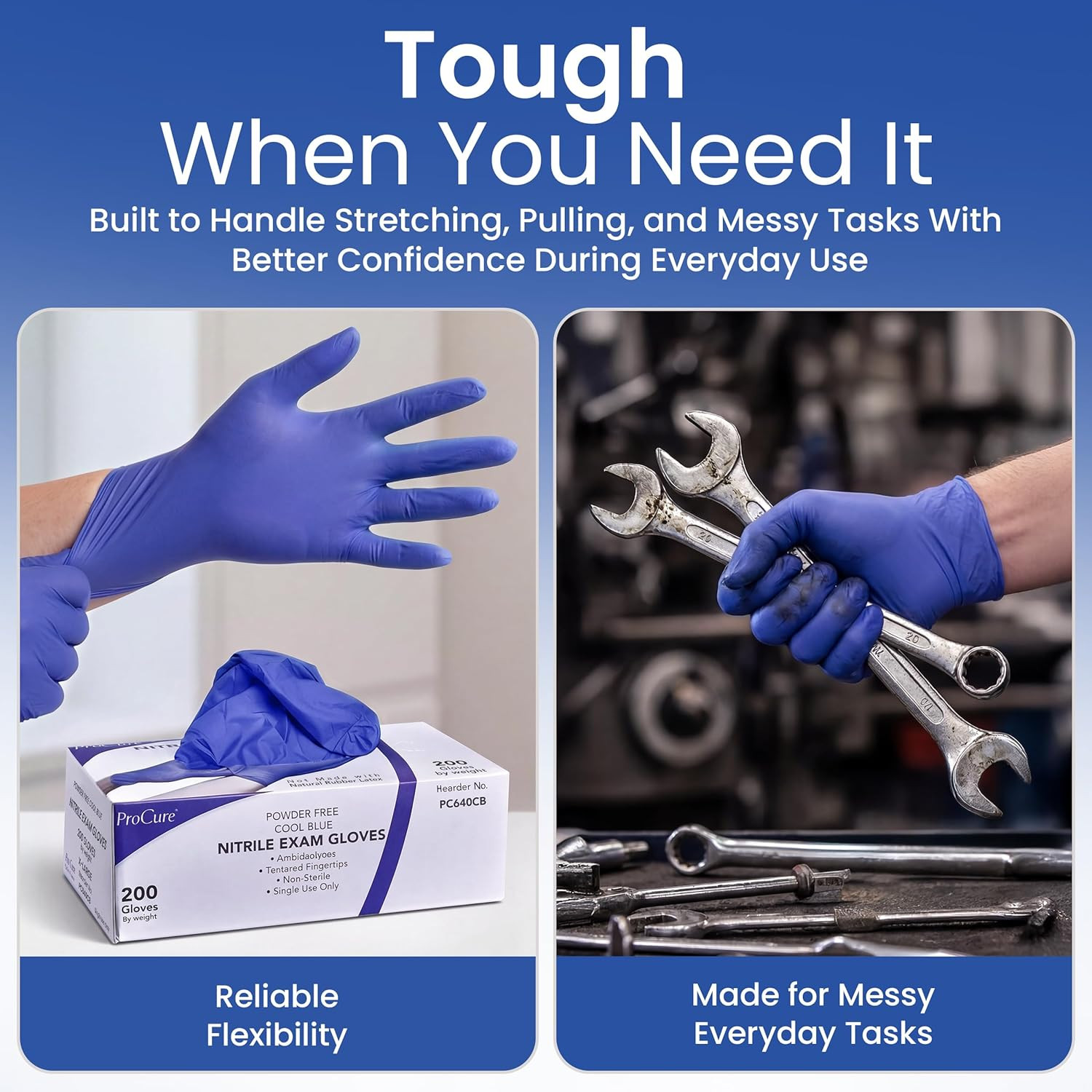 Procure [200 Count] Disposable Nitrile Gloves – Latex Free, Powder Free Medical