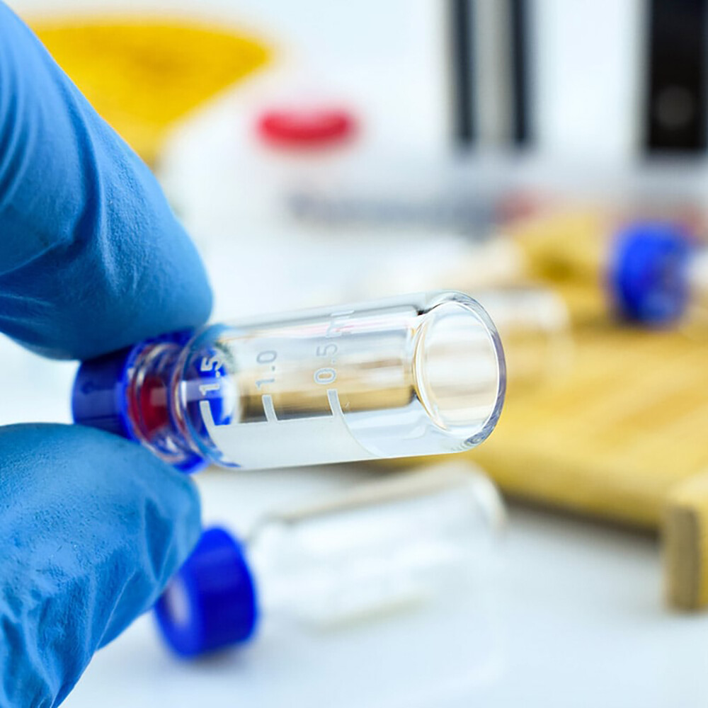 2ml Autosampler Vials Clear Glass Bottle Blue Screw Cap PTFE Septa 9-425