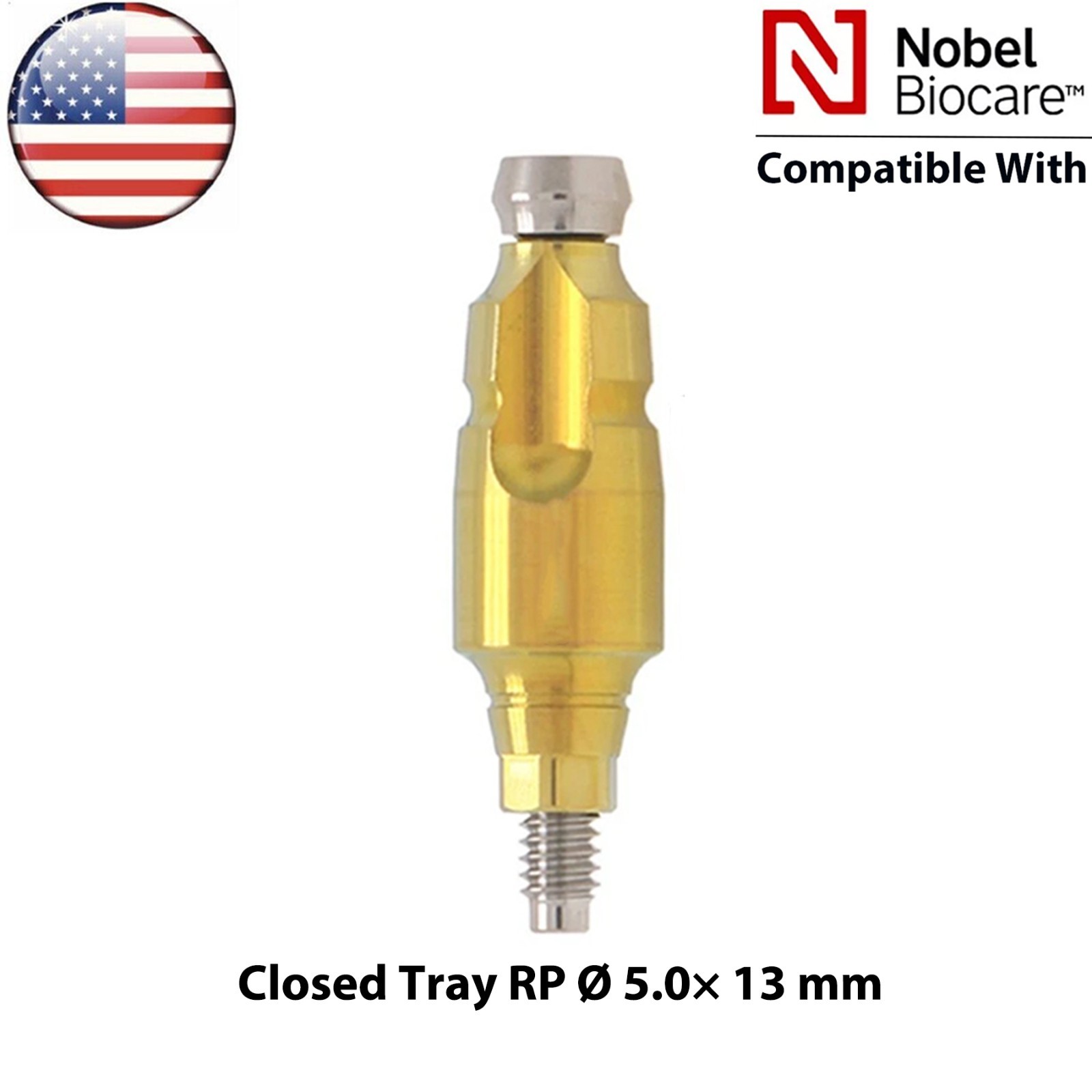 US Dental Impression Transfer Coping Open Close Tray RP/NP Lab Analog Fits Nobel