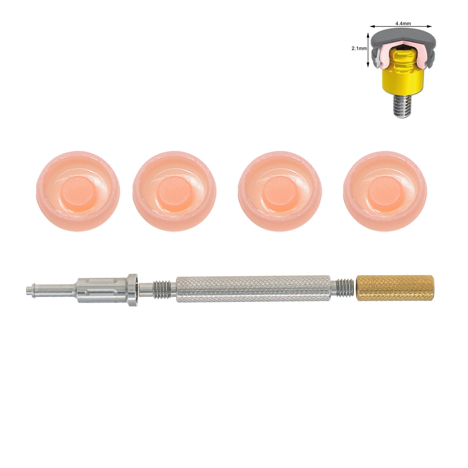 US Universal Implant Remove Core Tool Set – PEEK, Durable, 2.4 lbs, 4pcs Set