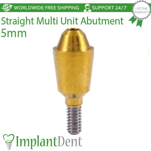 1x Dental Straight Multi Unit 1.6mm Prosthetic Int Hex 2.42mm