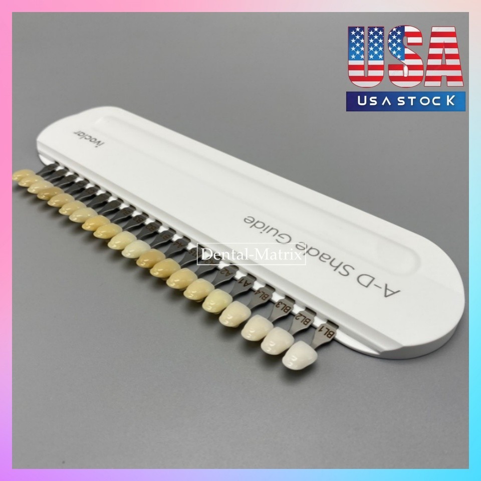 Ivoclar Vivadent Dental Teeth Bleaching Shade Guide A-D 20 Color Bleach Teeth