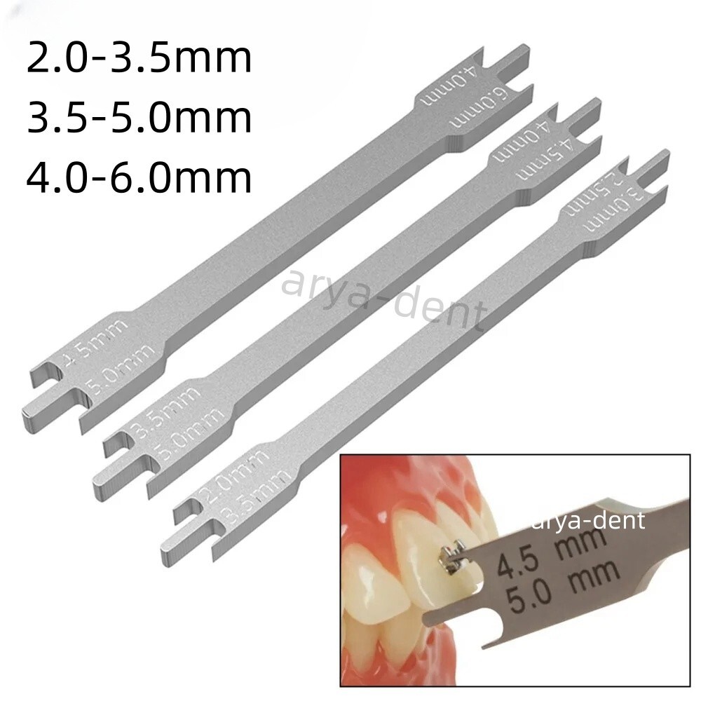 Dental Orthodontic Brackets Positioner Adjustable Locator High Precision Gauge