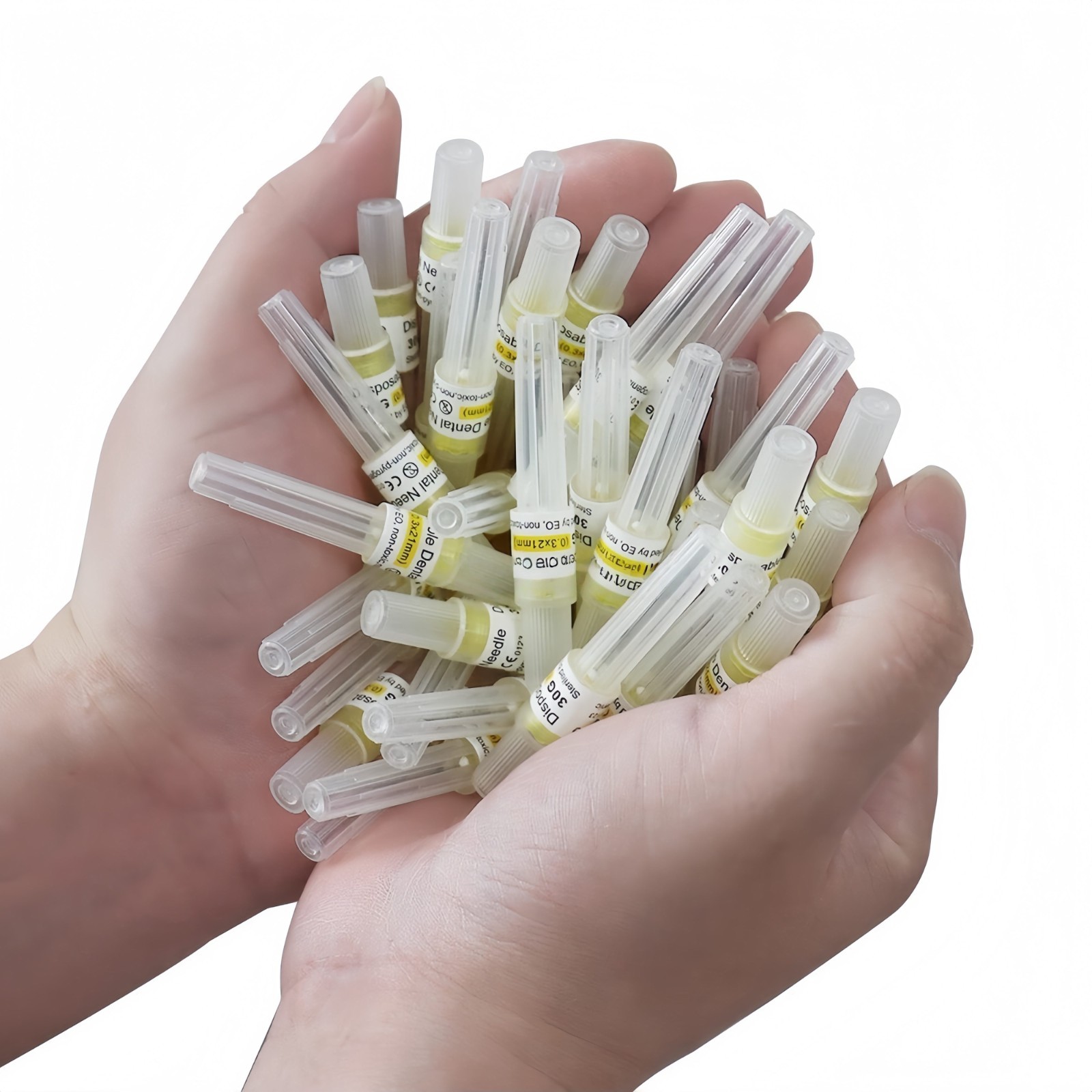 Dental Disposable Needles 100pcs Plastic Hub Sterile 27G 30G 21/25/32/35mm