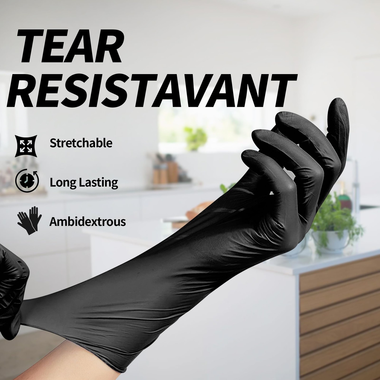 Basic Disposable Medical Synmax Vinyl Exam Gloves- 4 mil Safty Glove 1000pcs …