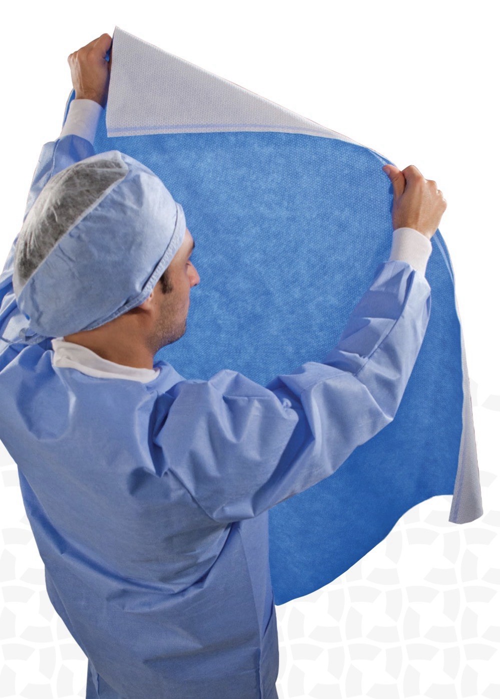 Halyard H200 Sequential Sterilization Wrap 24x 24 Case of 240 Sheets, #3417420