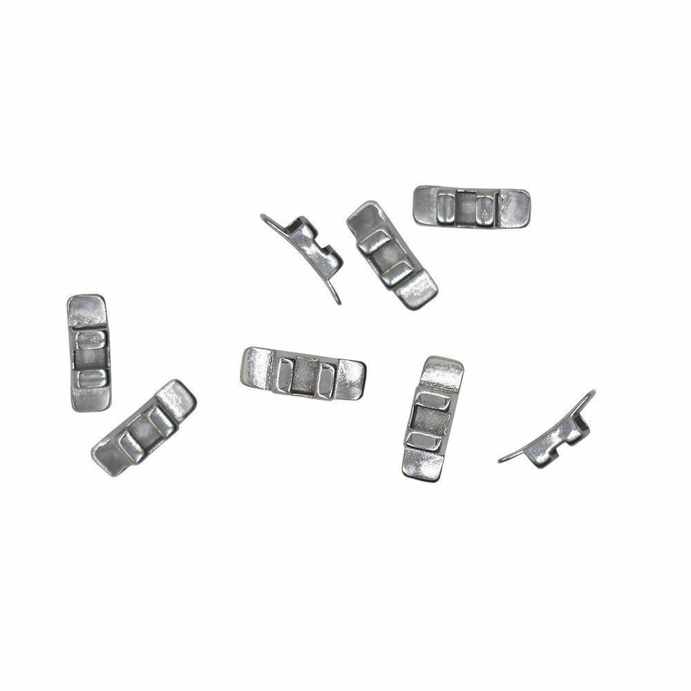 10 Pcs/Pack Dental Ortho Stainless Steel Lingual Sheath Left / Right/ No Hook