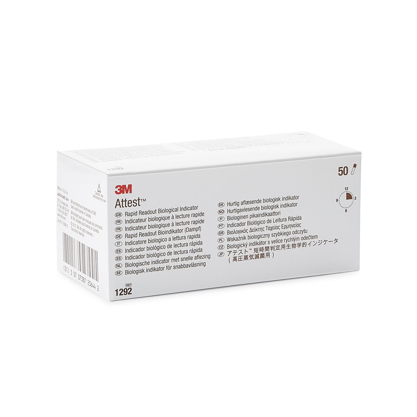 Attest Rapid Readout Sterilization Biological Indicator Vial Steam