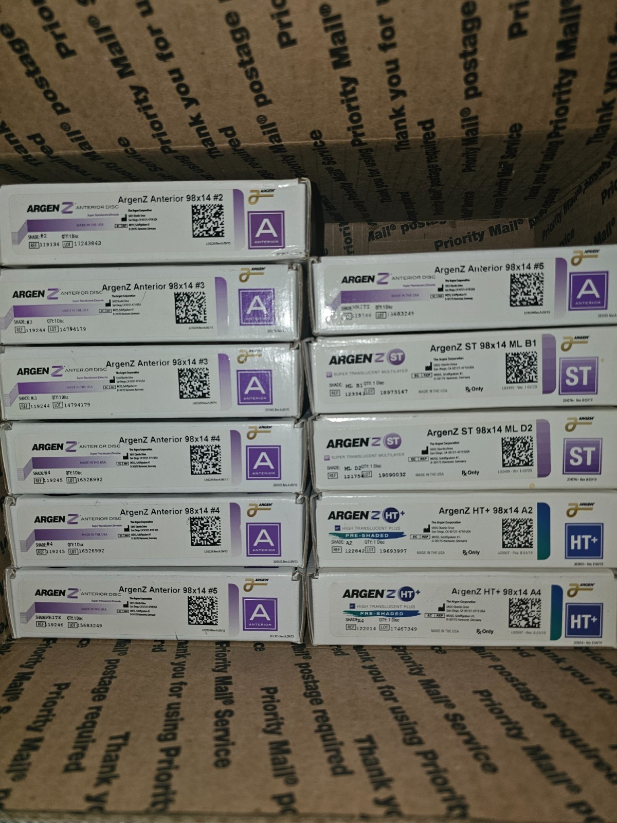 Argon Z Dental Zirconia Disc lot