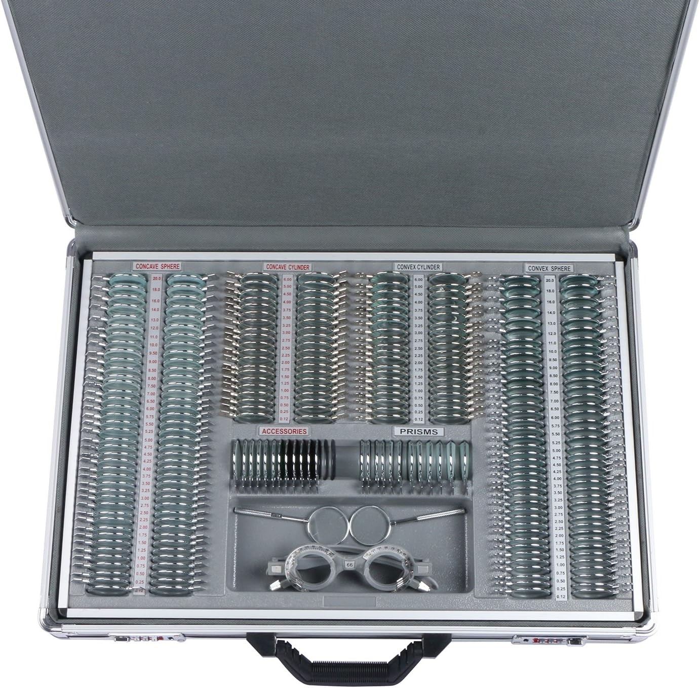 Professional 266 Lens Trial Set in Durable Aluminum Case – Precision Eye Testing