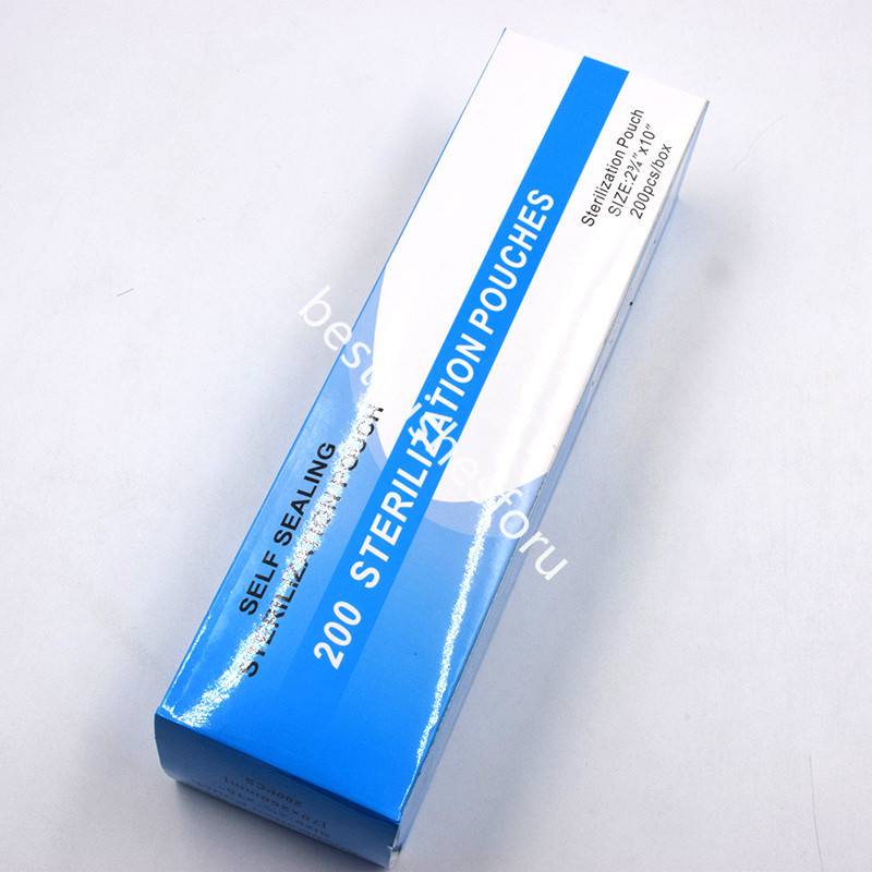 200 Pcs Autoclave Premium Sterilization Self-Sealing Pouch Bag Dental 6 Size Opt