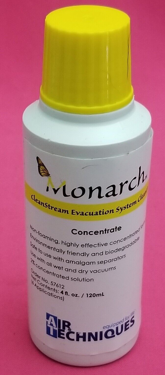 Monarch CleanStream Evacuation System Cleaner 4oz Bottle 57612 ~ Partially Full