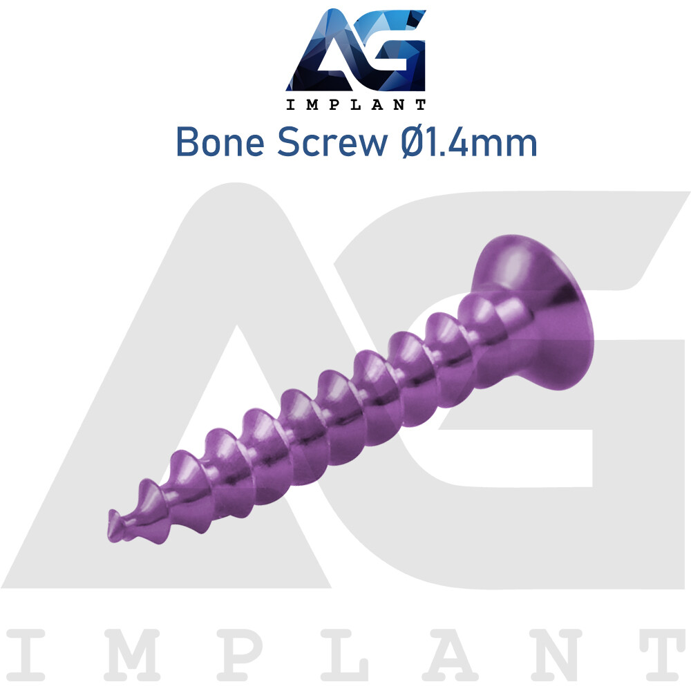 20 Titanium Screw Ø1.4mm Guided Regeneration GBR Dental Membrane Fix System