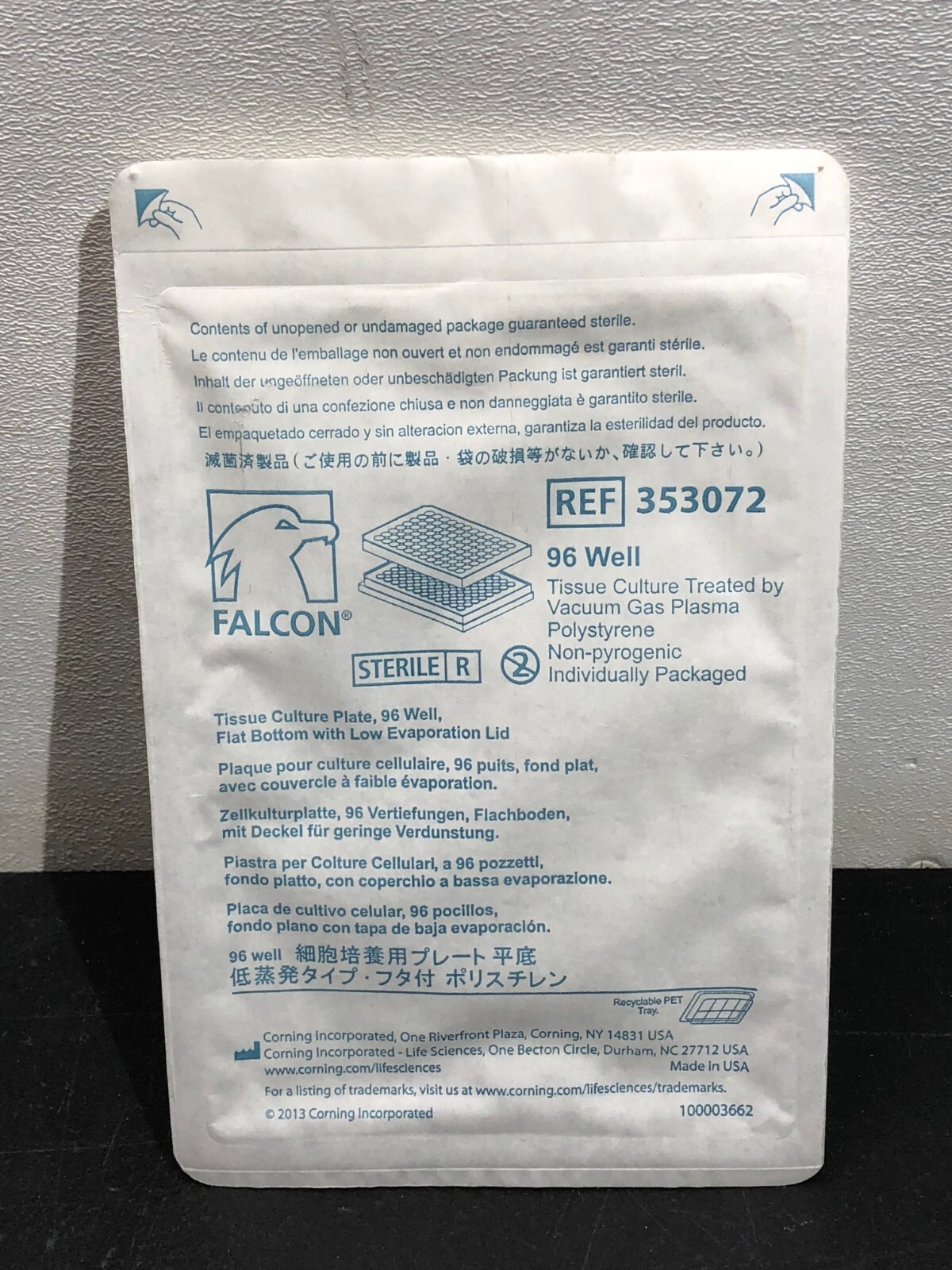 Corning Falcon 96-Well Flat Bottom Cell Culture Microplate 353072
