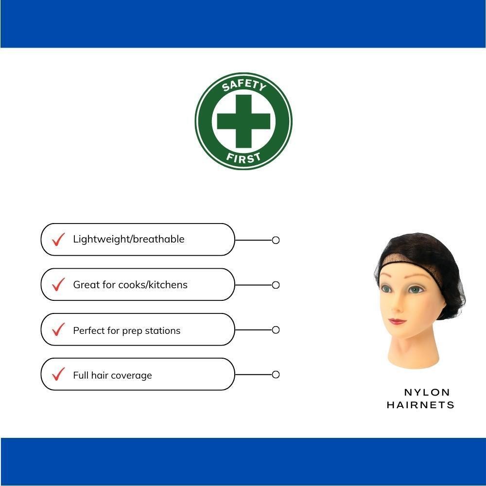 1000-2000 Nylon Honeycomb Hair Net, Safety Cap, Breathable Disposable Hair Cover