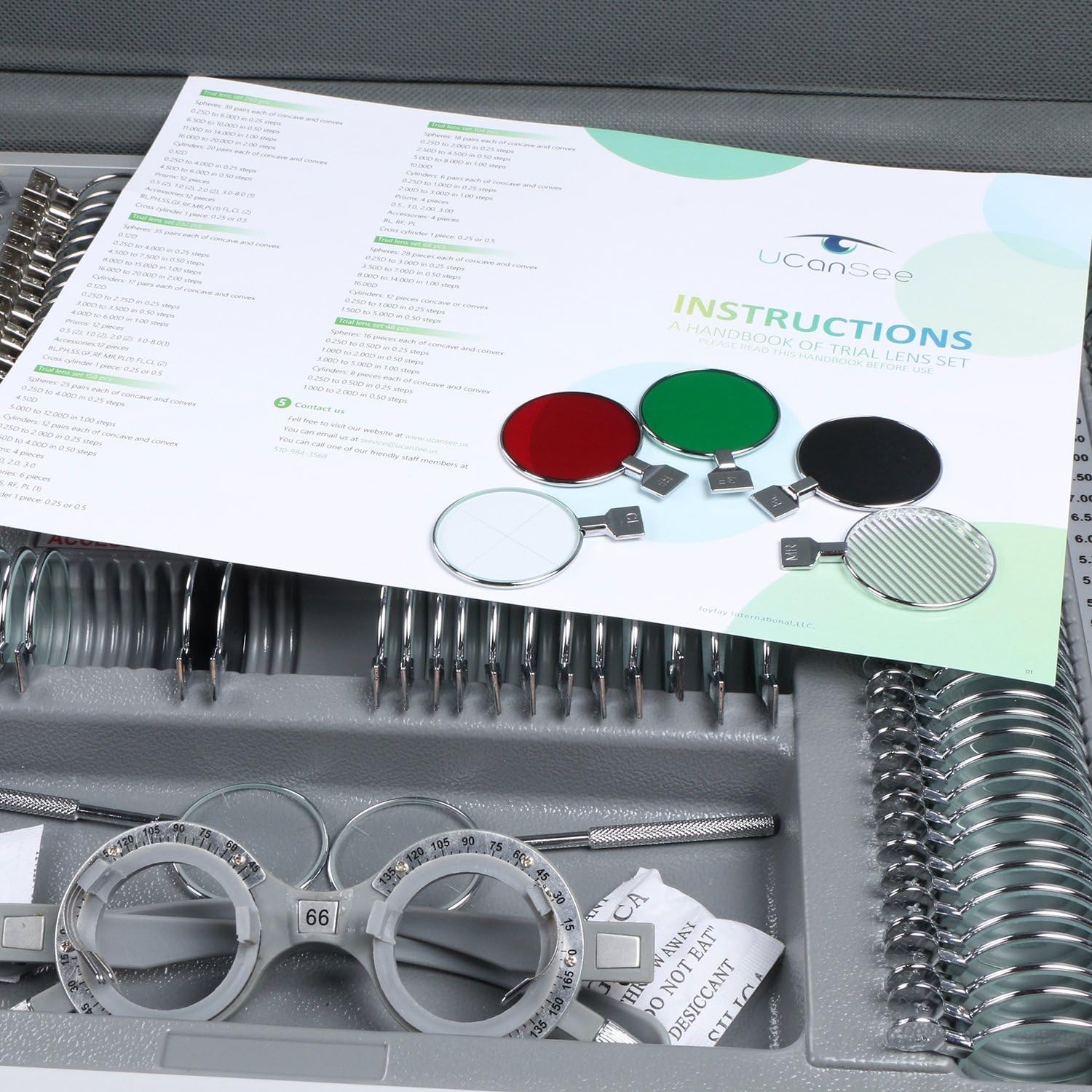 Professional 266 Lens Trial Set in Durable Aluminum Case – Precision Eye Testing