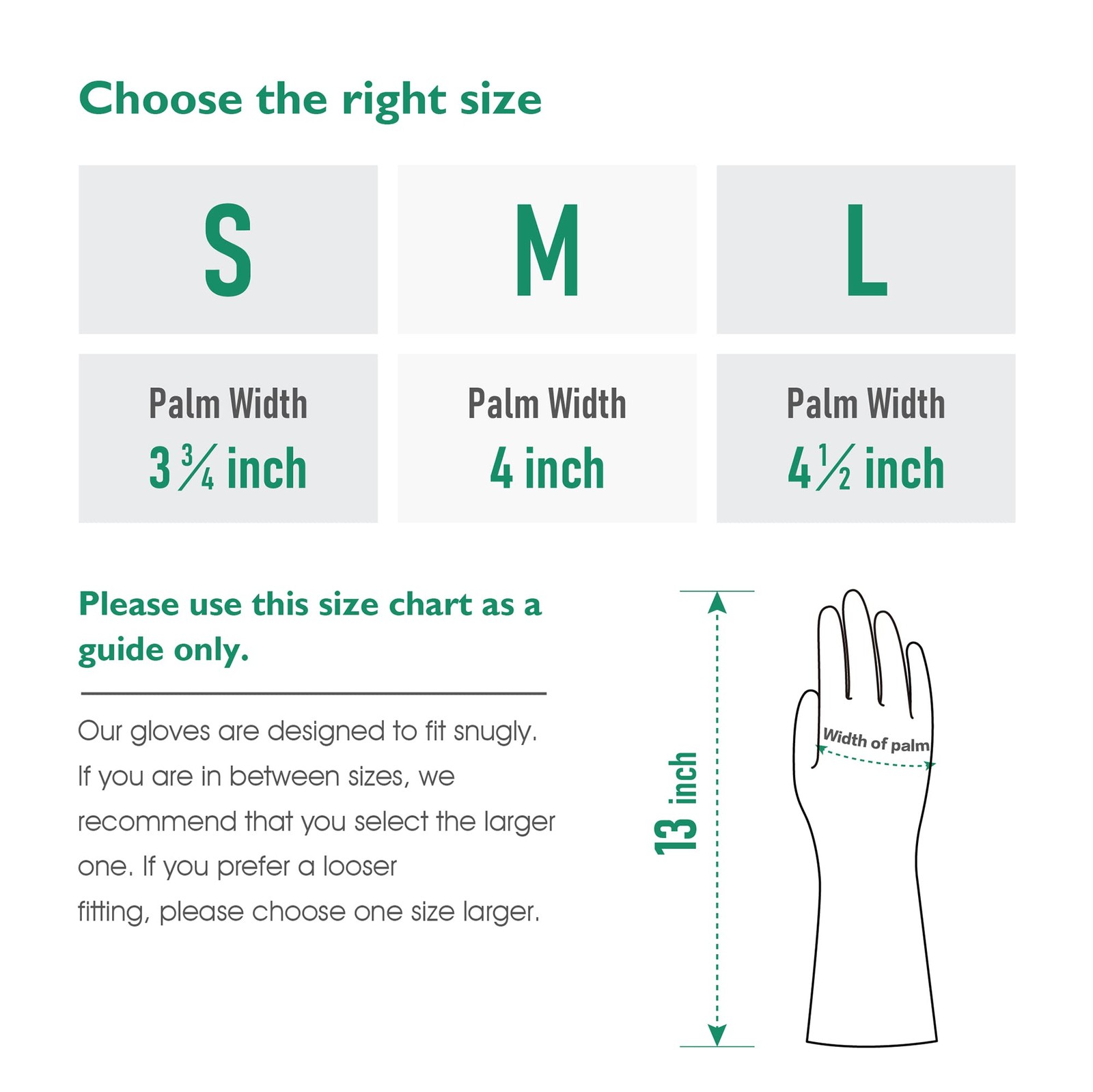 3 Pairs Reusable Rubber Cleaning Gloves with Cotton Liner, Small