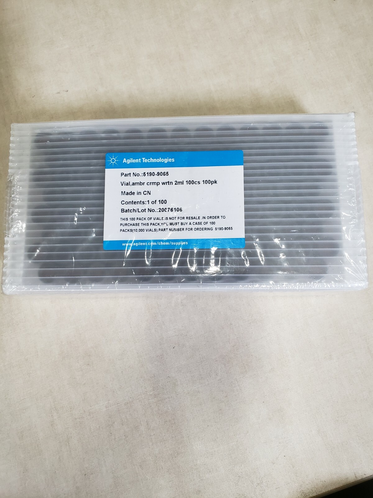 AGILENT TECHNOLOGIES 5190-9065 Sealed