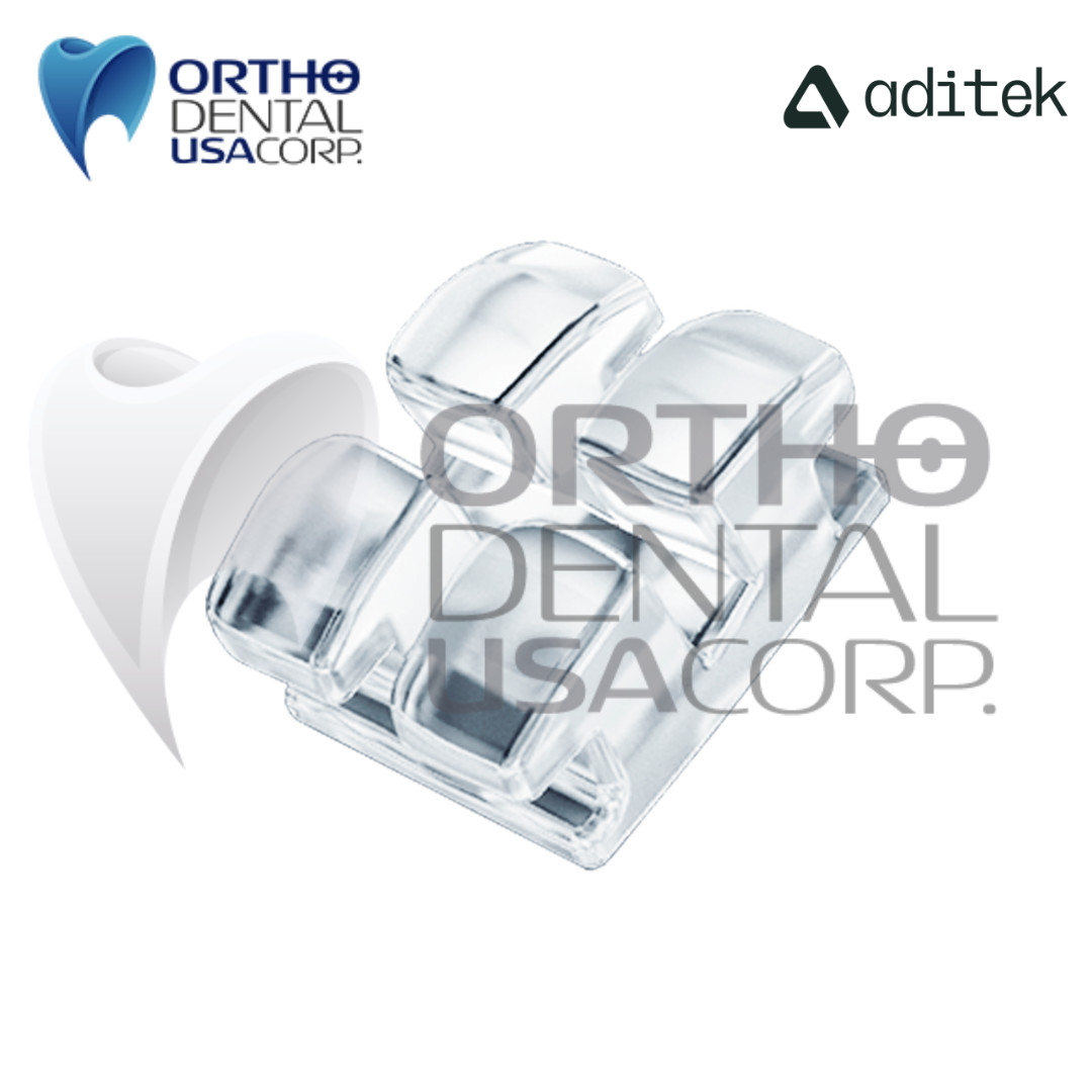 Orthodontic Sapphire Brackets 0.22″ Roth H 3,4,5 / 20 pcs Aditek Orthodentalusa