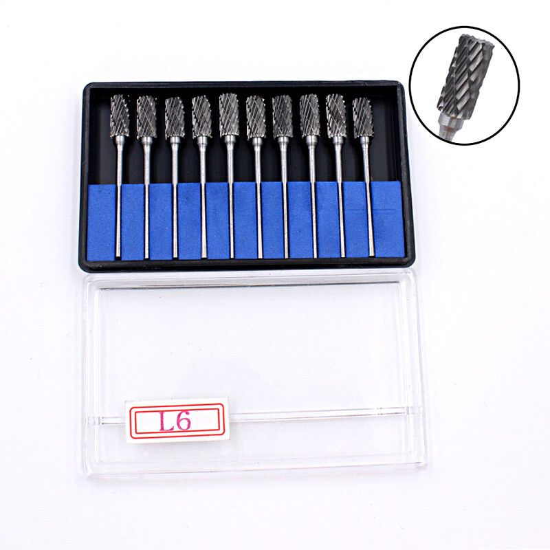 10/20Pcs Dental Lab Burs Tungsten Carbide Polishing & Finishing Drills 2.35mm HP