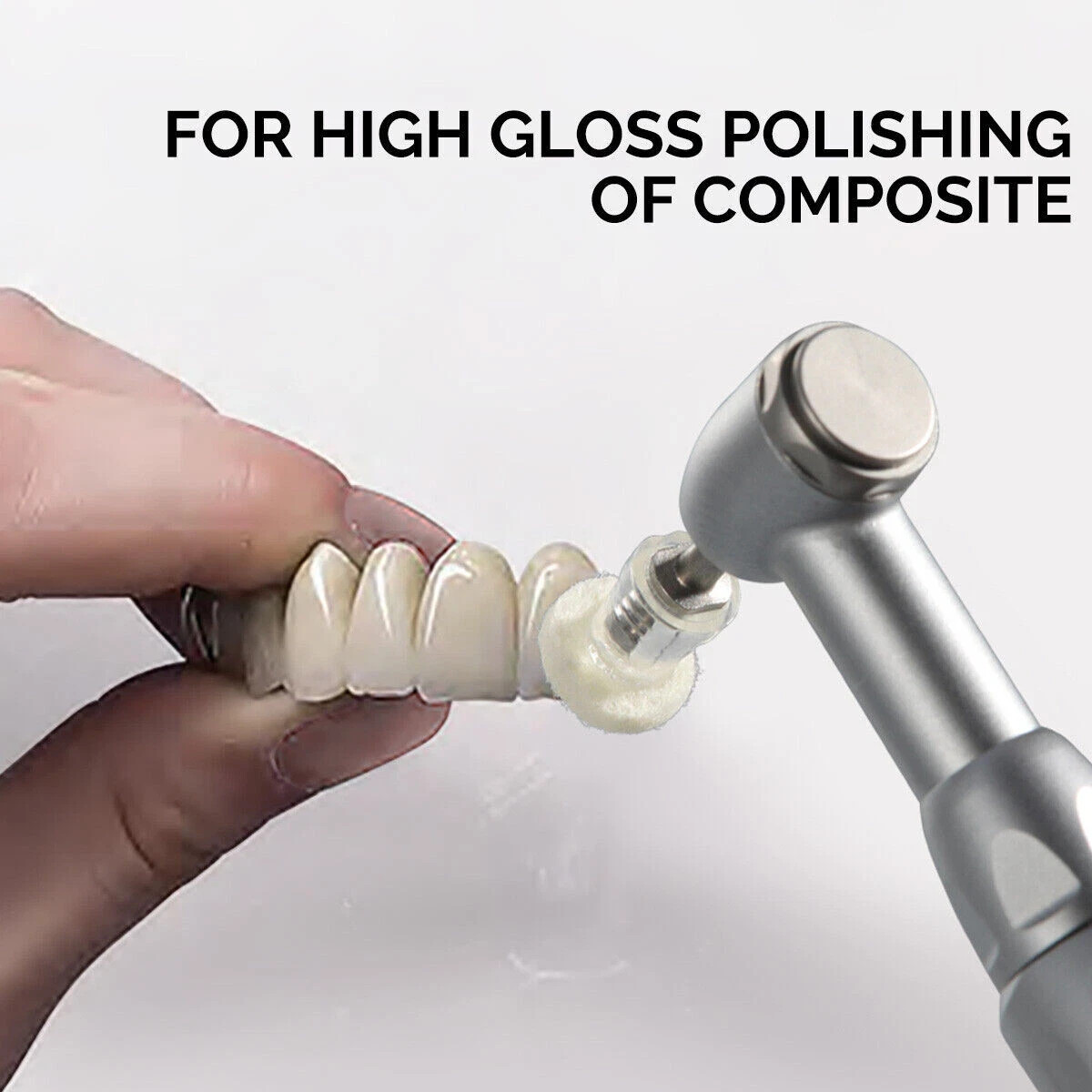 5Box Dental Paste-Impregnated Composite Polishing Felt 50 Discs+1 CA mandrel Kit