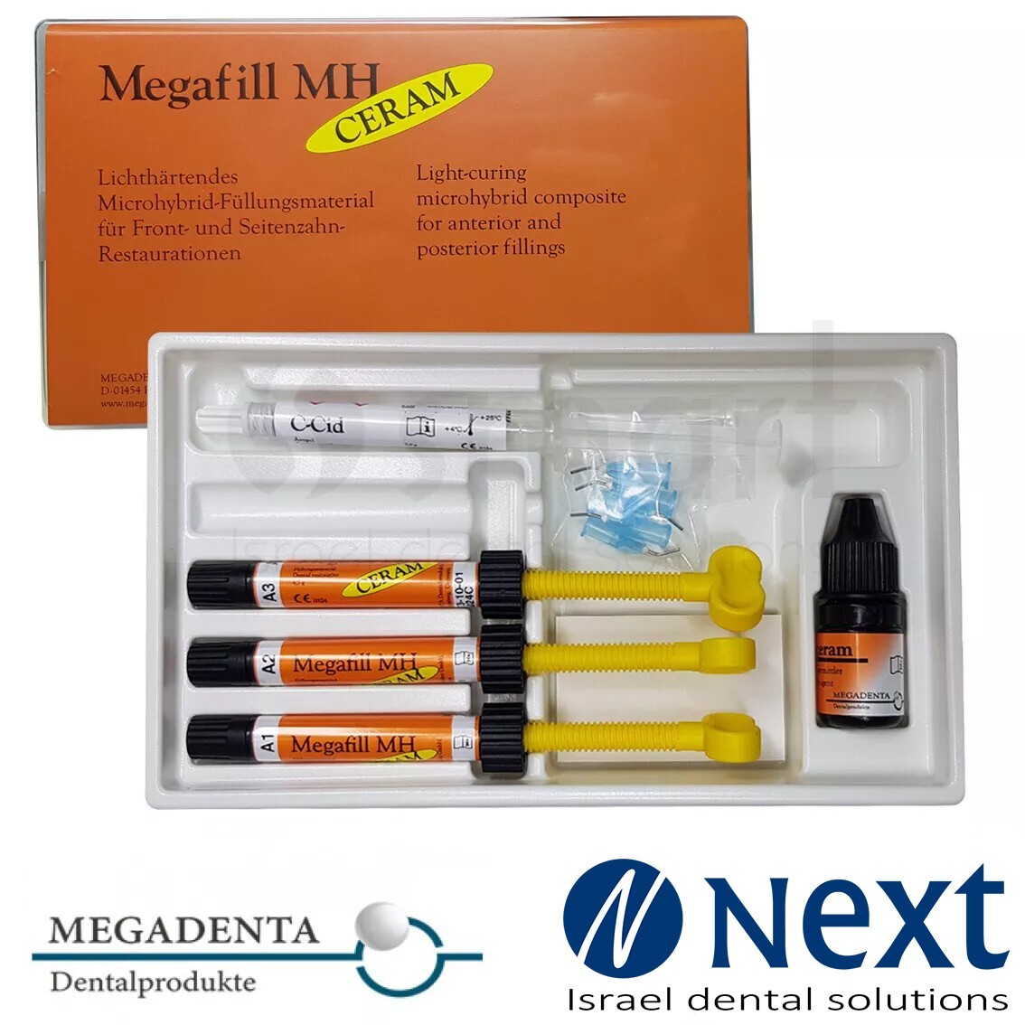 Dental Composite MegaFill MH Ceram Anterior Posterior filling MEGADENTA set