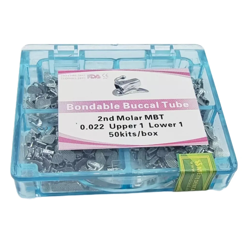 50 Sets Dental Orthodontic Buccal Tube 2nd Molar MBT 0.022 UL UR LL LR Split