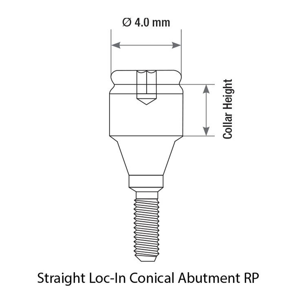1x Kit Straight Loc In Attachment Conical RP Extra Soft Silicone Metal Cap Ring