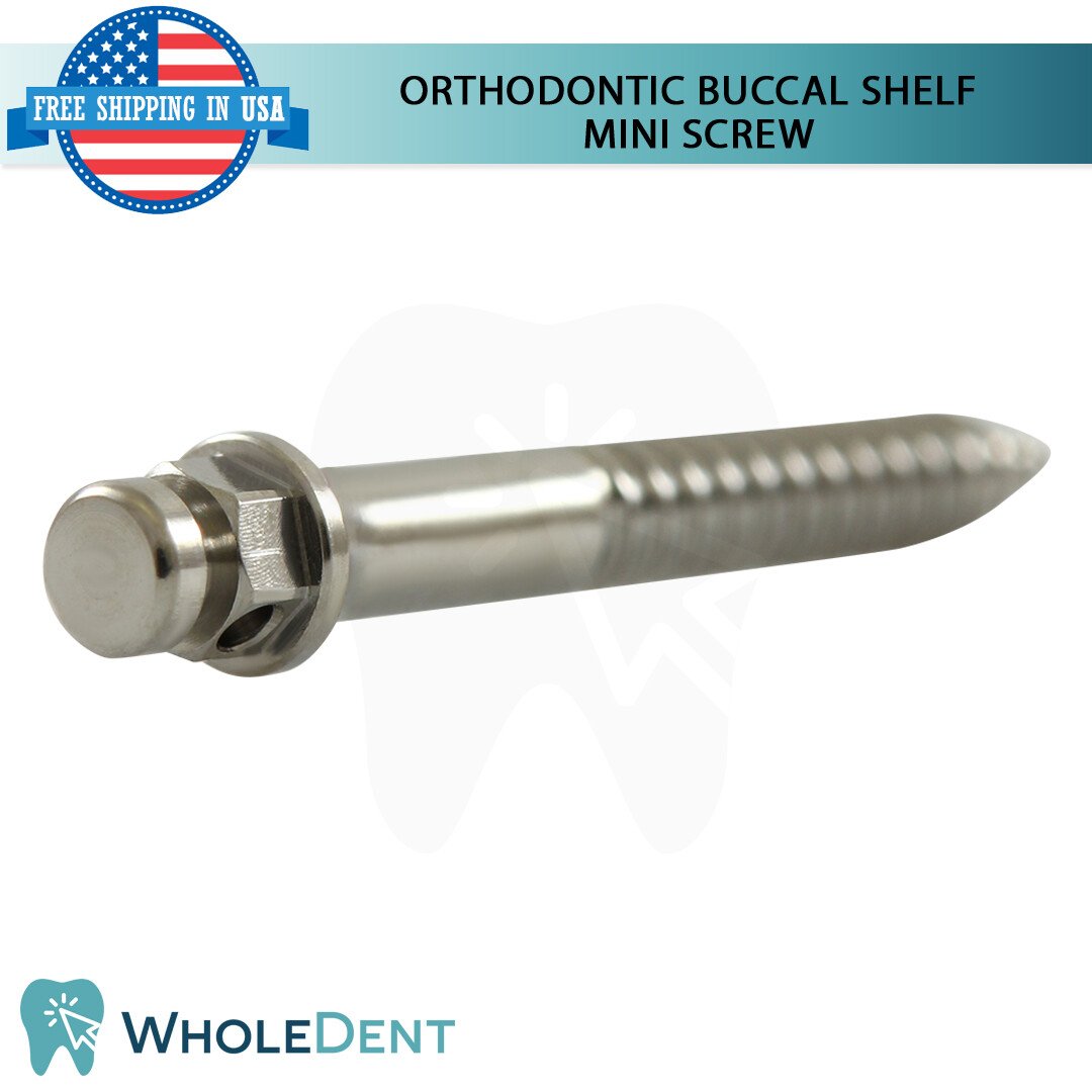 Orthodontic Dental Buccal Shelf Mini Screw Anchorage Im plant Titanium Sterile