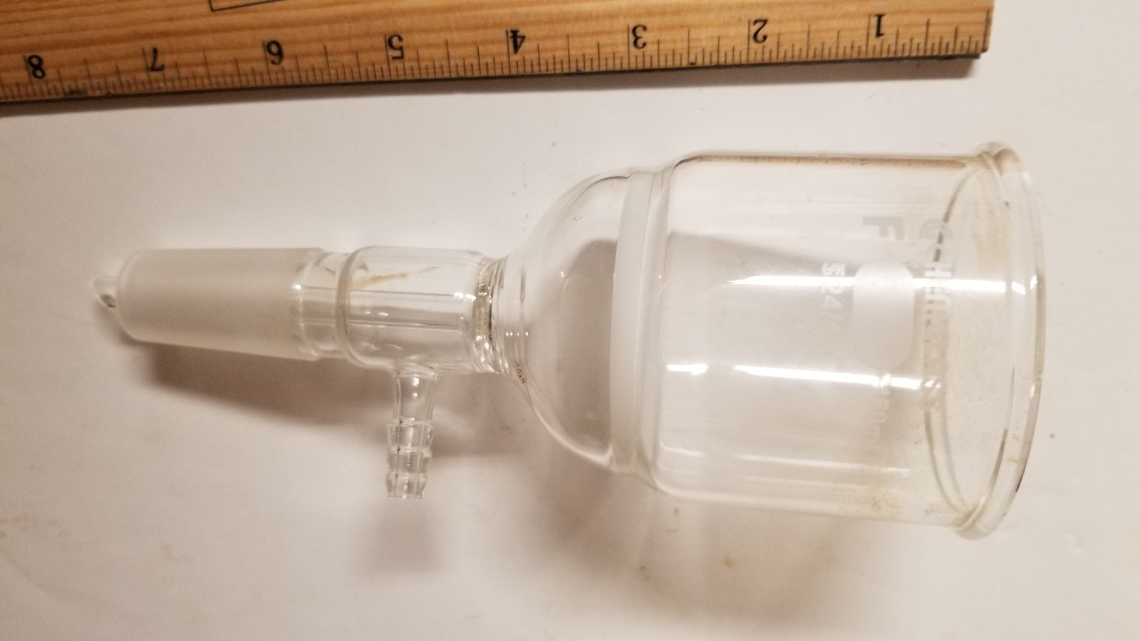 150mL Buchner Filter Funnel 24/40 Inner Joint Fine Frit Chemglass CG-1406-12