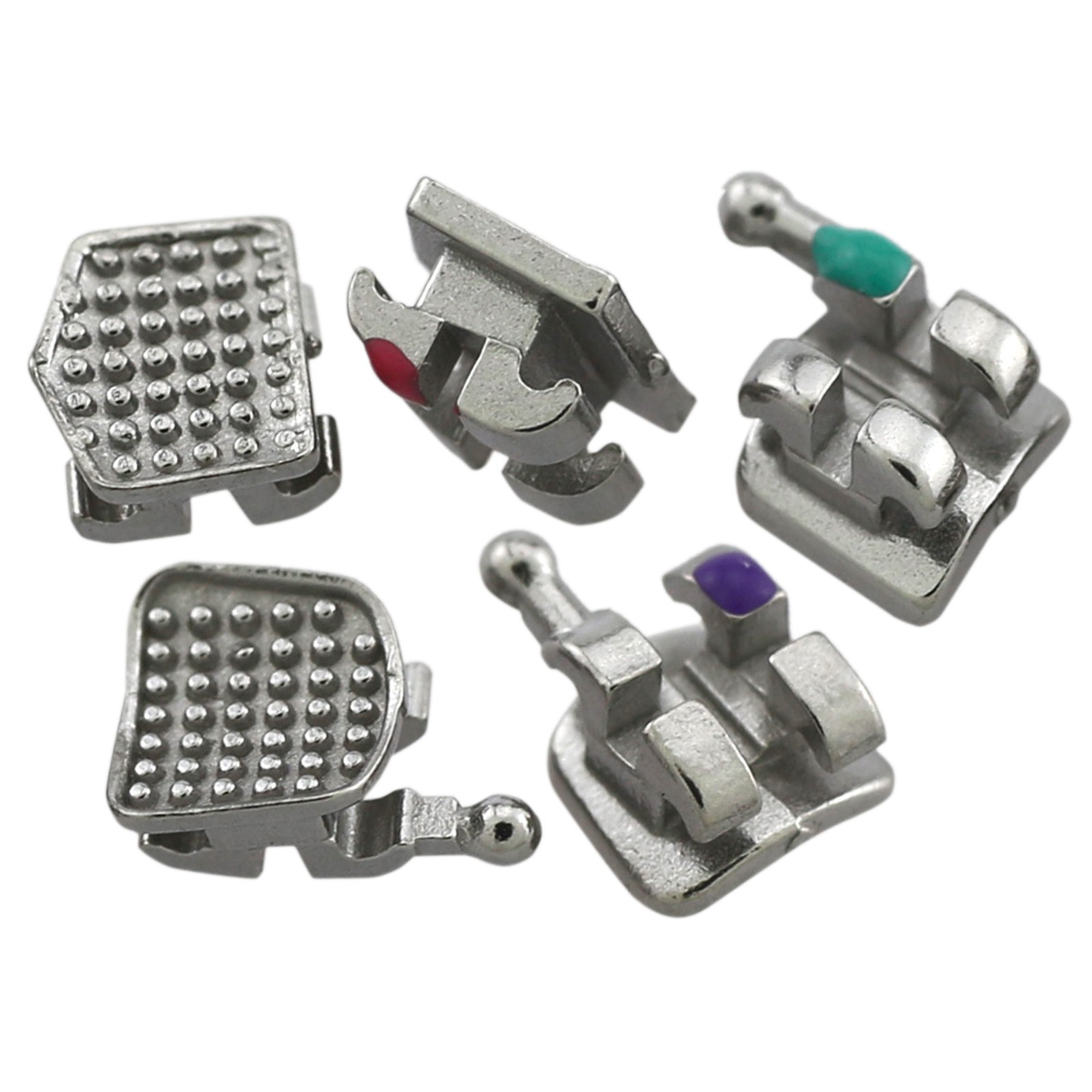 MIM MINI Metal Brackets Dental Orthodontic Brace MBT 022 345 With Hooks Slot 018