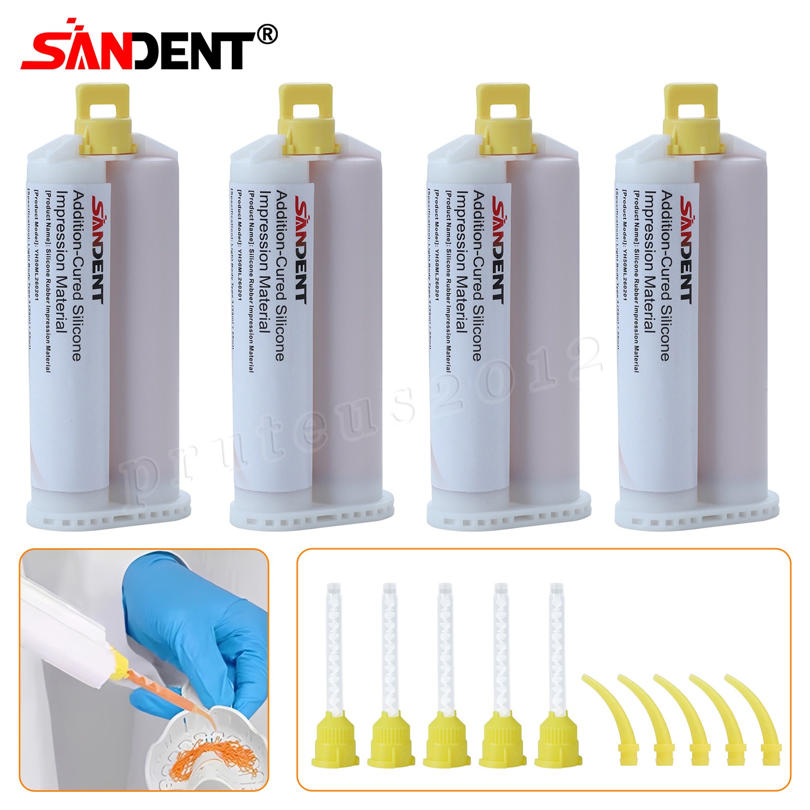 DENTAL IMPRESSION MATERIAL FAST SET LIGHT BODY 4 CARTRIDGES