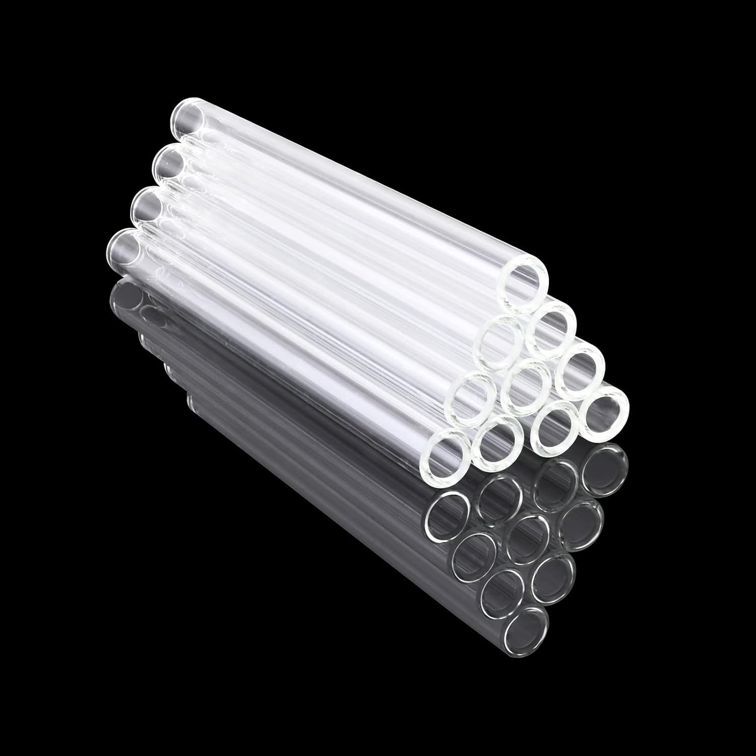 Versatile 6-Inch Glass Tubes – Set of 10 Borosilicate Tubes for Crafts & Labs