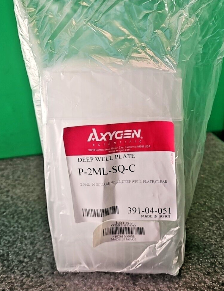 Axygen Corning P-2ML-SQ-C-S | 5x Deep Well Plates 2.0 mL 96 Well Clear Sterile