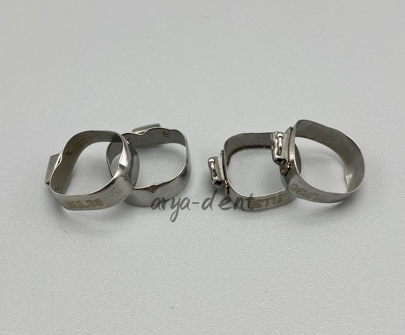 Dental Orthodontic 1st Plain Molar Bands Buccal Tubes Cleats Roth 022 #29-44+