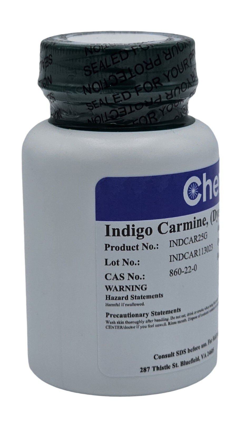 Indigo Carmine, 80+% (Dye Content), 25g