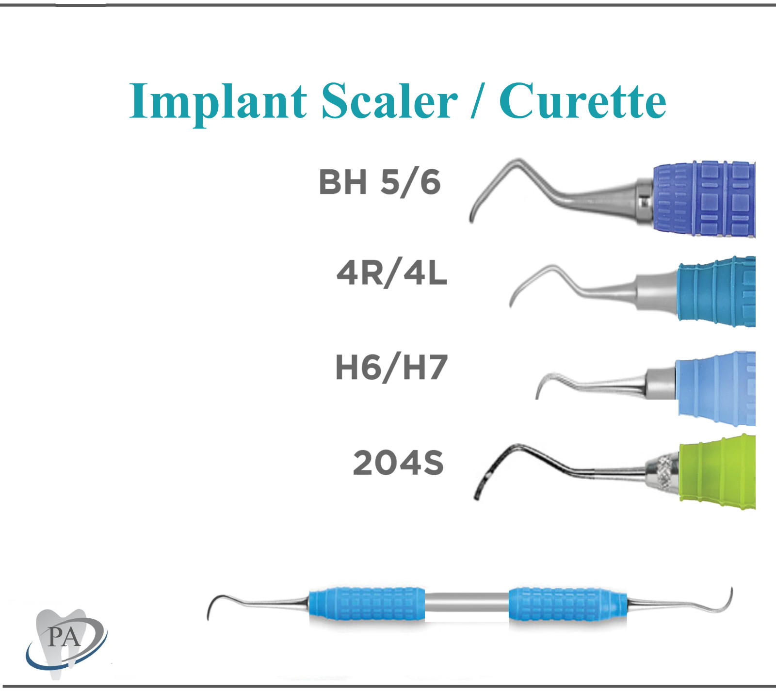 Dental Endo Implant Deplaquer Scaler Gracey Curette Columbia, Barnhart, BH 5/6