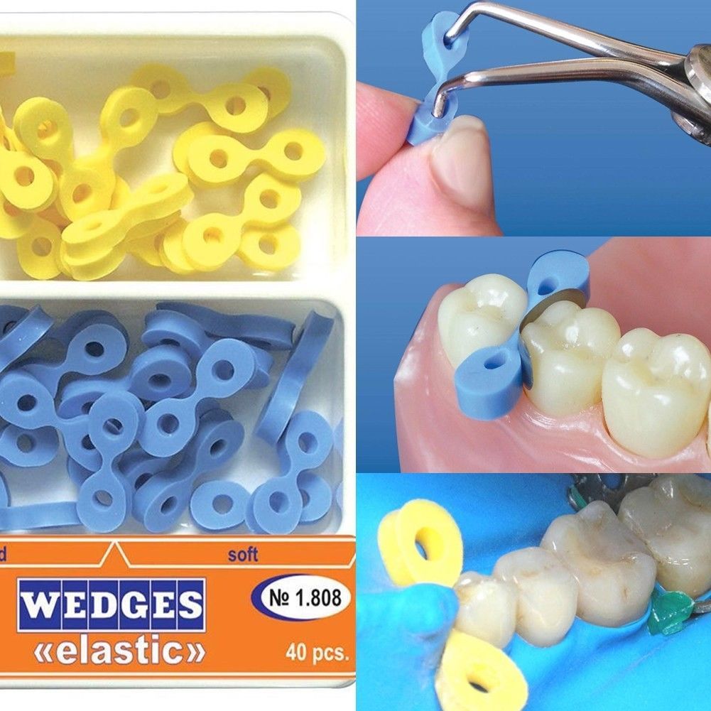 Dental Elastic Rubber Fixing Wedges Matrix Matrices Dam Composite TOR VM № 1.808