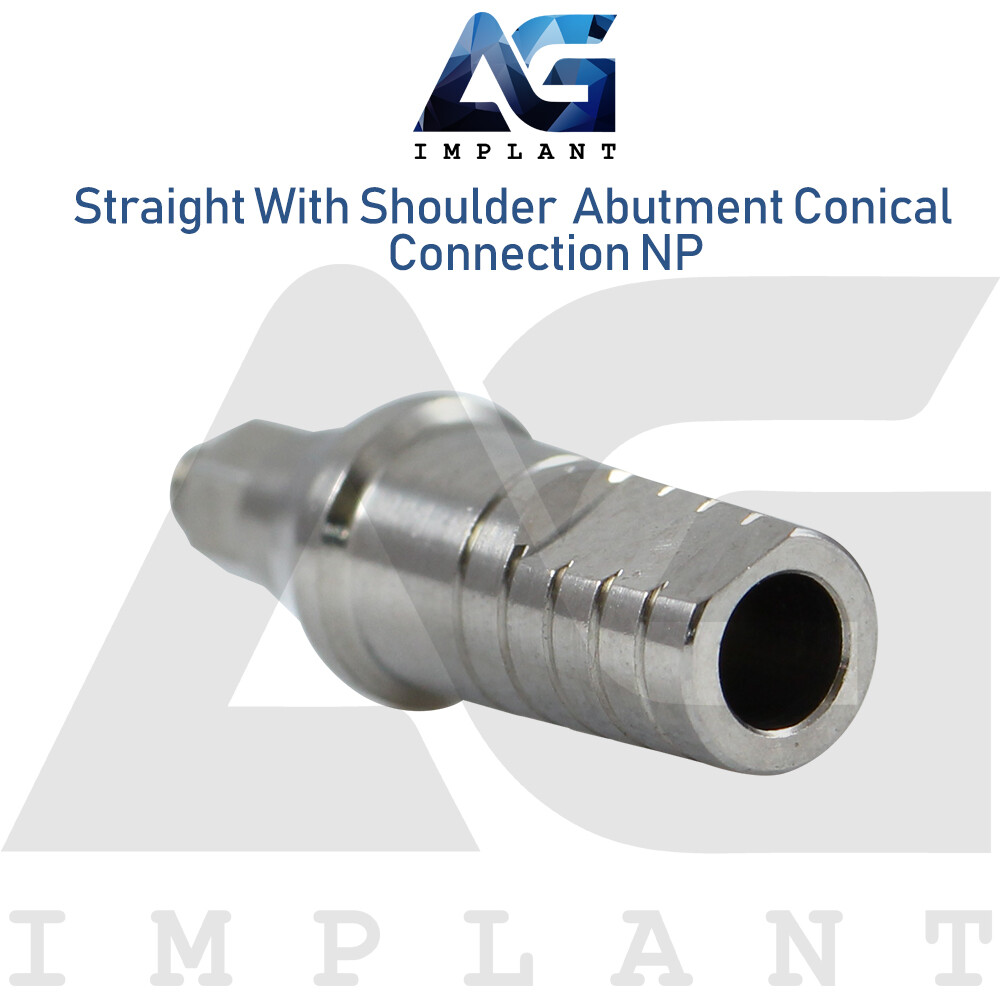 5 Straight Shoulder Prosthetic Conical Connection NP Titanium Dental 2.25
