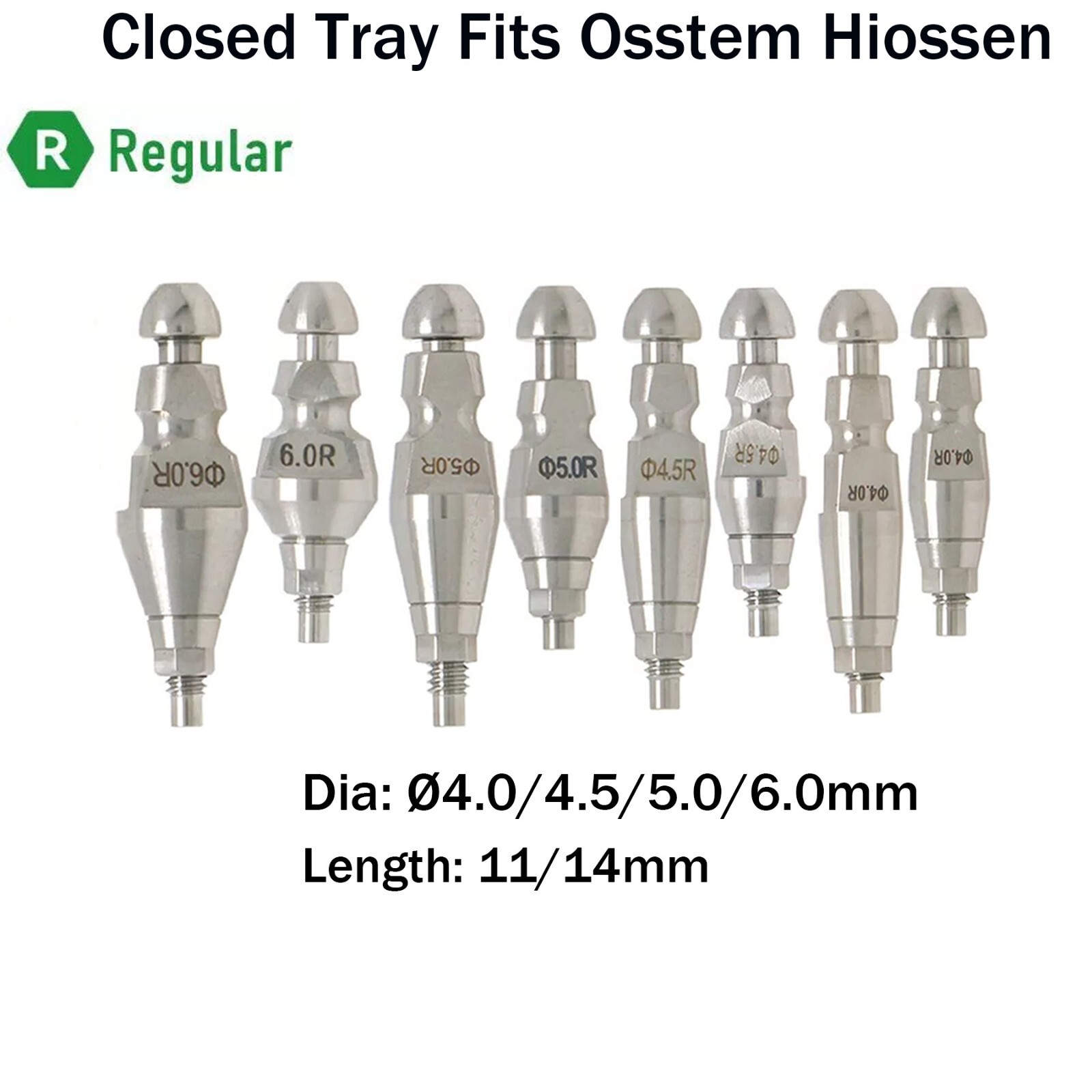 US Dental Impression Transfer Closed Coping Tray Alloy Fits Osstem Hiossen M/R